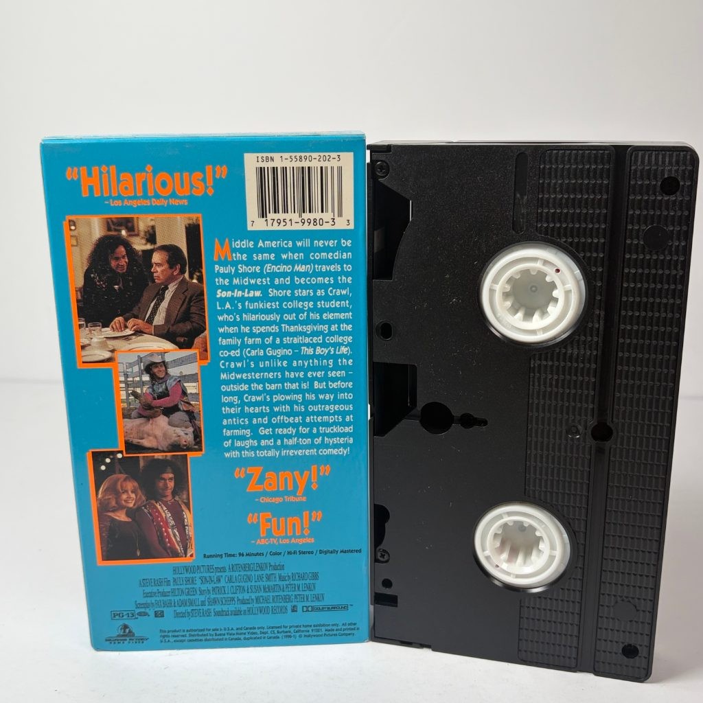Son in Law VHS Pauly Shore 1993 Comedy Hollywood Pictures Carla Gugino