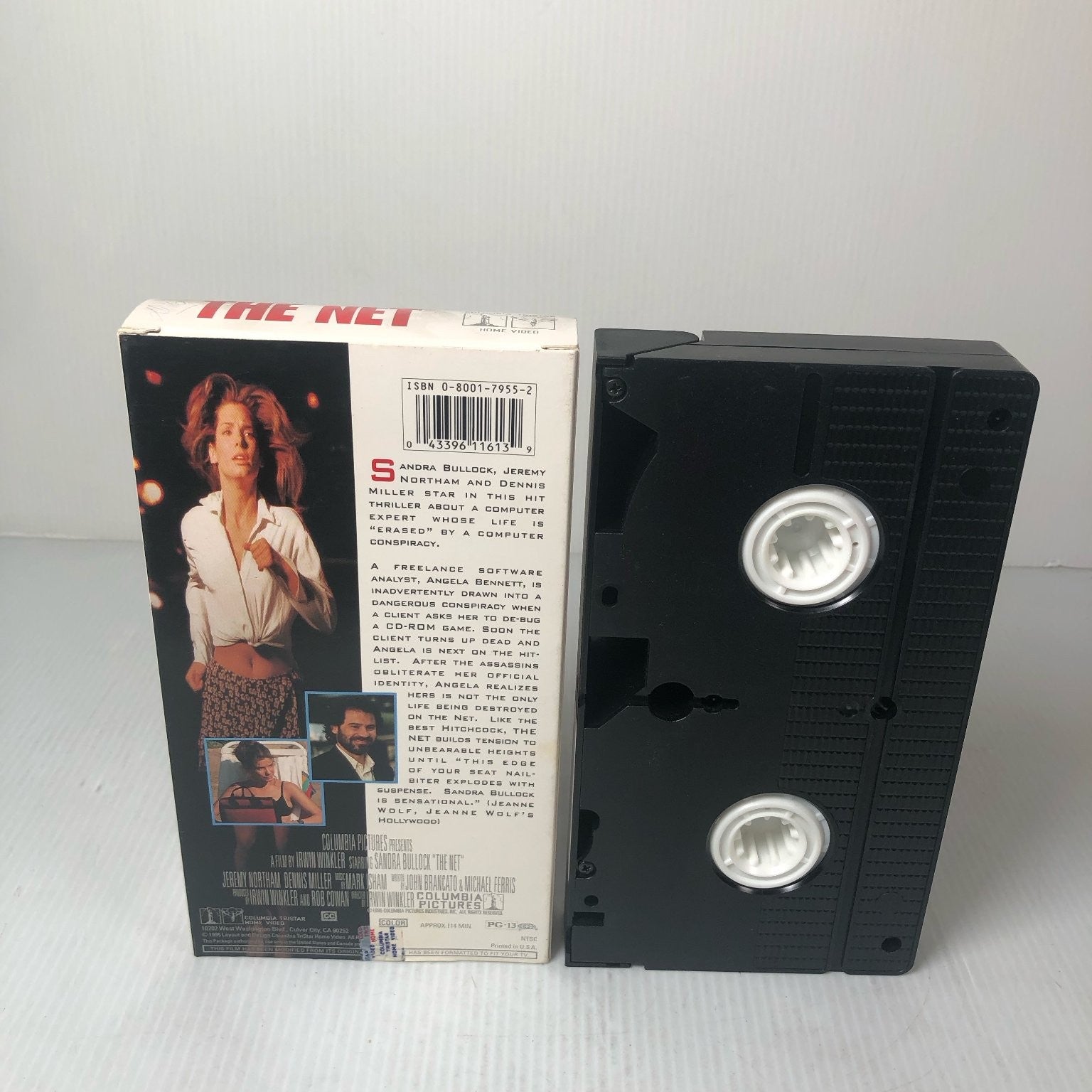 The Net VHS 1995 Cyber Thriller Sandra Bullock Columbia TriStar