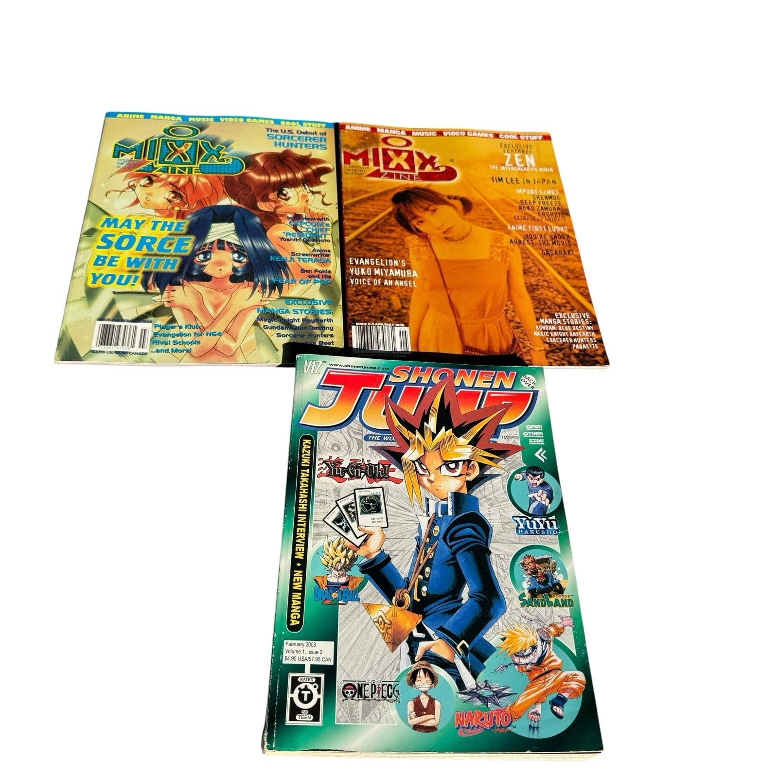 Mixx Zine & Jump Magazine Lot of 9 1997-99 Parasyte Rayearth, Sailor Moon & More
