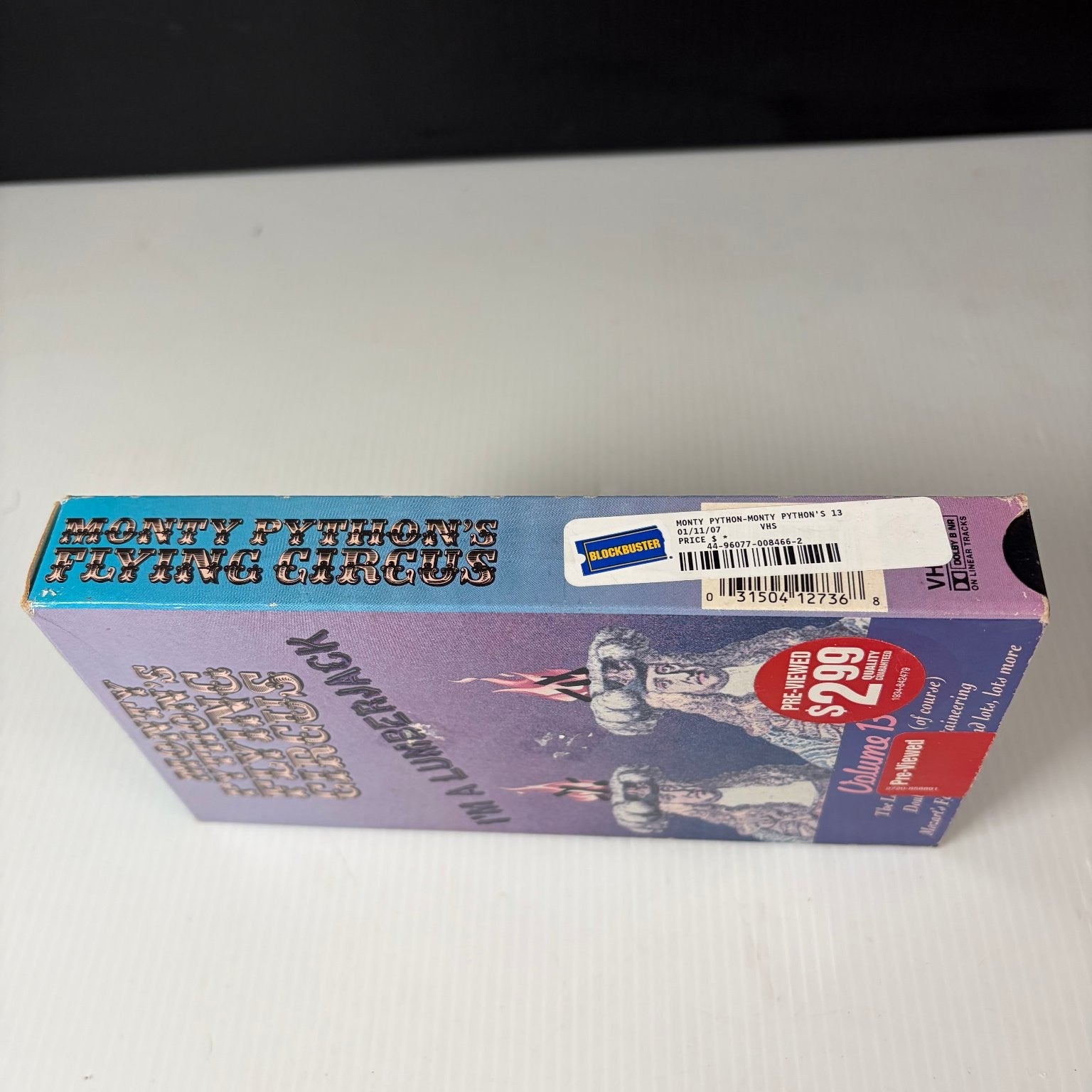 Monty Python's Flying Circus VHS I'm a Lumberjack Comedy Volume 13 Paramount