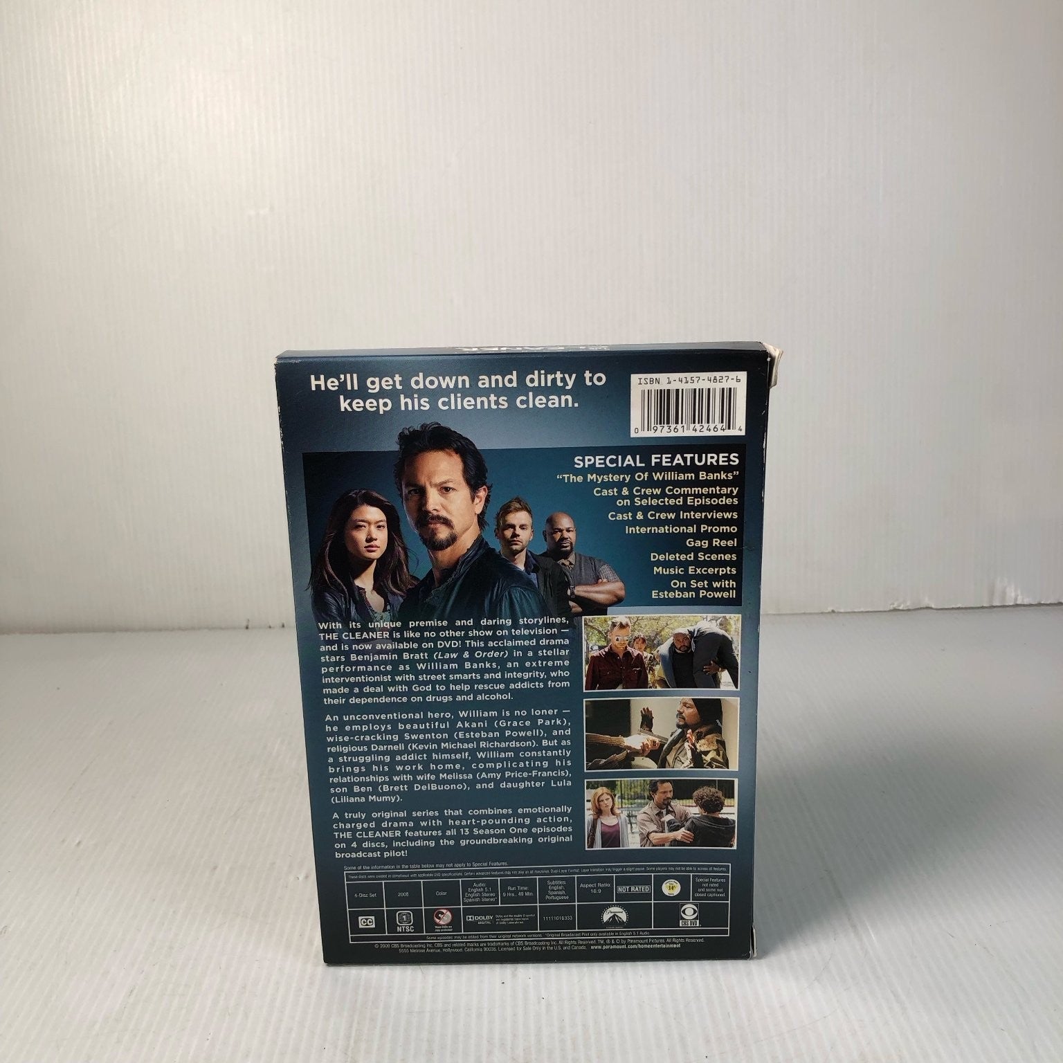 The Cleaner DVD 2009 The First Season Benjamin Bratt TV-14 Paramount Special