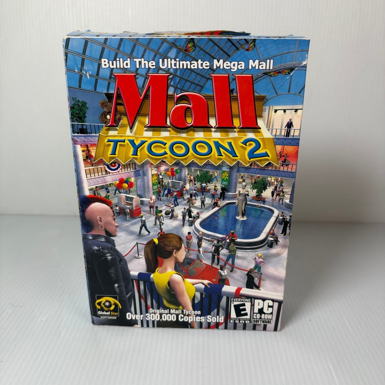 Mall Tycoon 2 PC Video Game Simulation Strategy CD-ROM Big Box