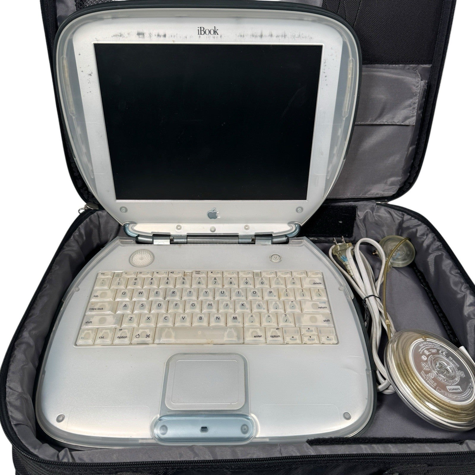Apple M2453 Gray Clamshell iBook G3 OS 9.2 5.6GB HDD 128MB RAM Needs Battery