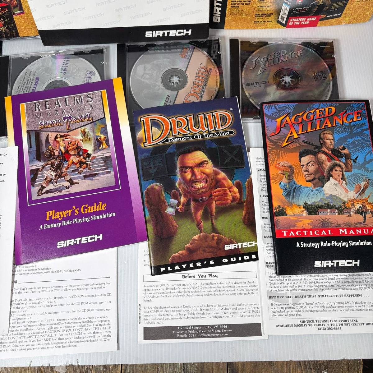 The Trophy Case Sir-Tech Big Box PC Collection Arkania Druid Jagged Alliance