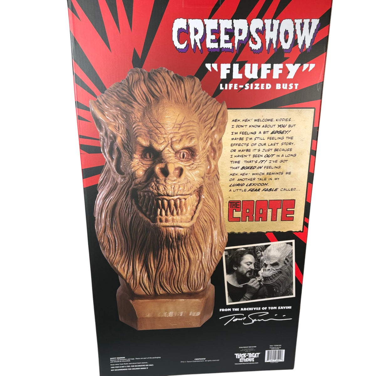 Official Creepshow Fluffy the Crate Beast 23” Bust from Trick or Treat Studios