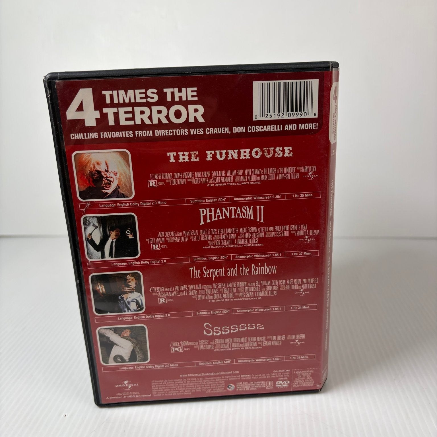 Cult Horror Collection: The Funhouse, Phantasm II, Serpent & Rainbow, Sssssss