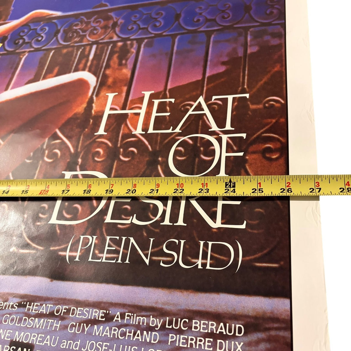 Vintage Heat of Desire Plein Sud 1984 One-Sheet Movie Poster 27"x40" French Film