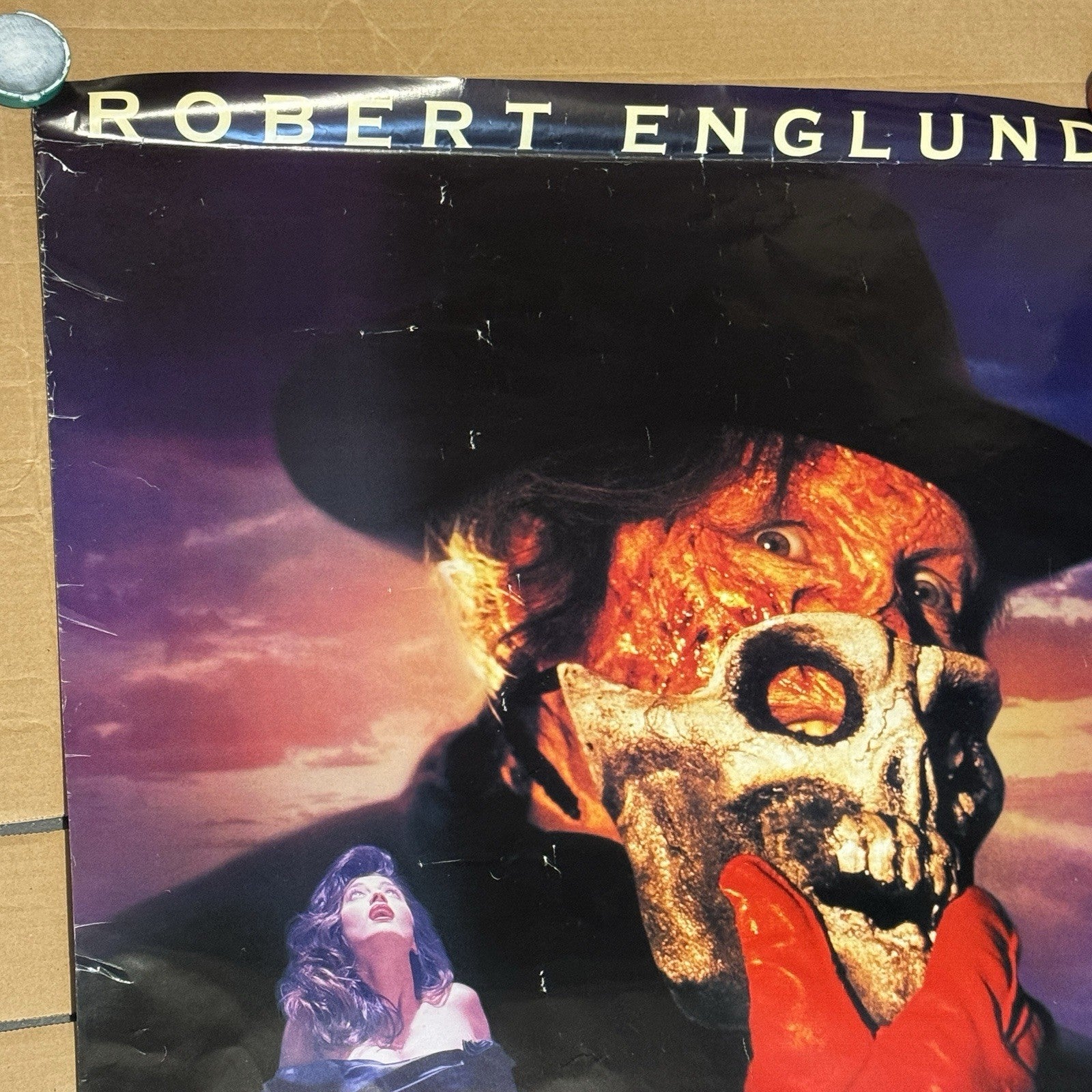 Vintage Robert Englund In Phantom Of The Opera Original Poster VHS Promo 40”x27”
