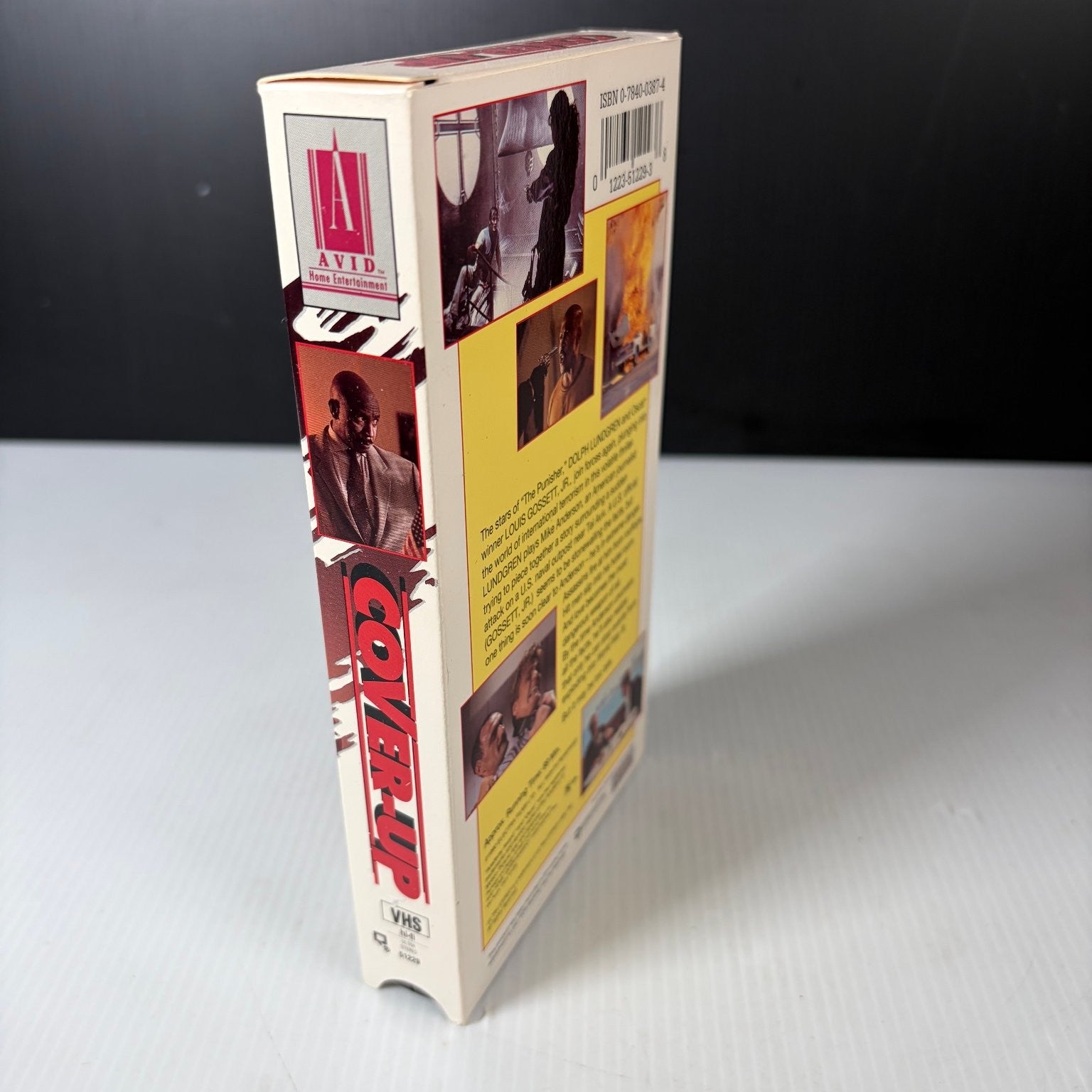 Cover-Up VHS 1991 Action Thriller Dolph Lundgren Avid Home Entertainment