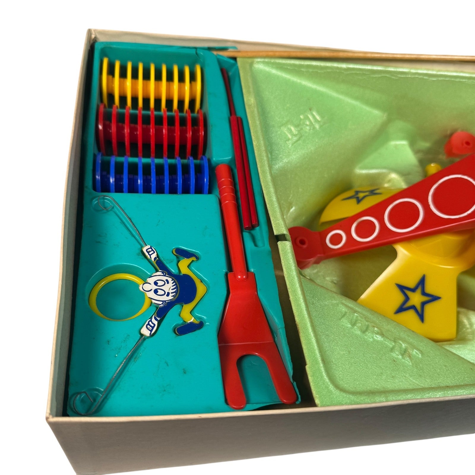 Vintage Tip-It Board Game Ideal 1960s Complete Family Balancing Game Retro Toy