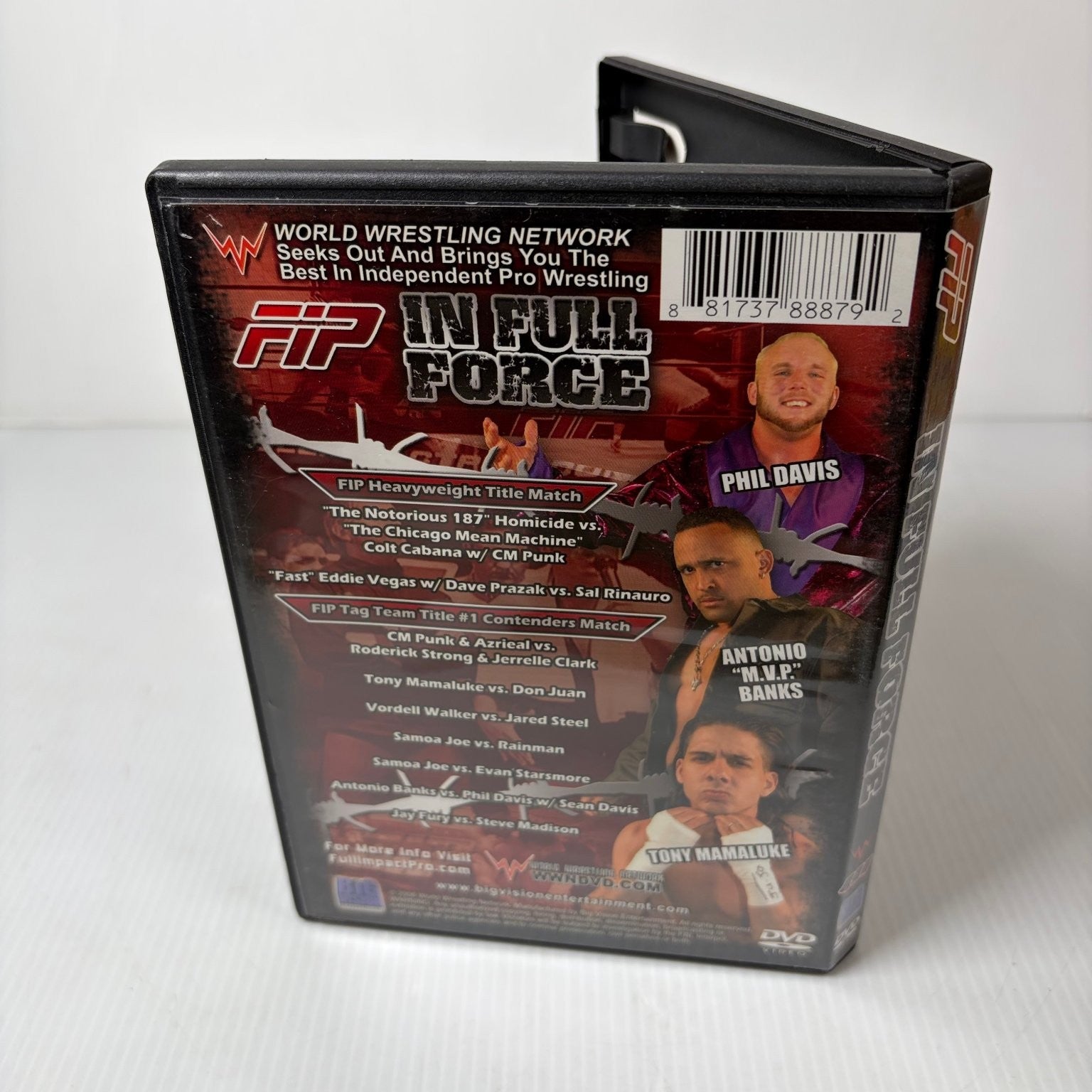 FIP In Full Force DVD 2006 Samoa Joe CM Punk Homicide Colt Cabana ROH Indy