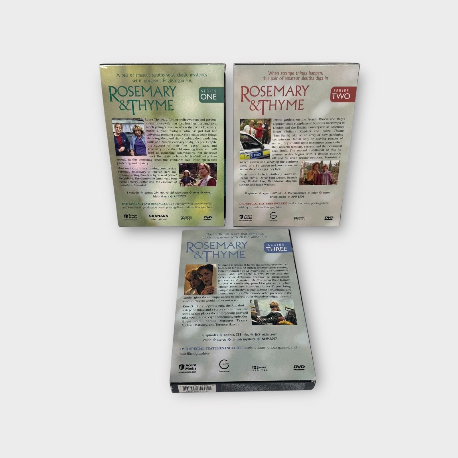 Rosemary & Thyme Complete Series 1-3 DVD Box Set Mystery BBC Drama