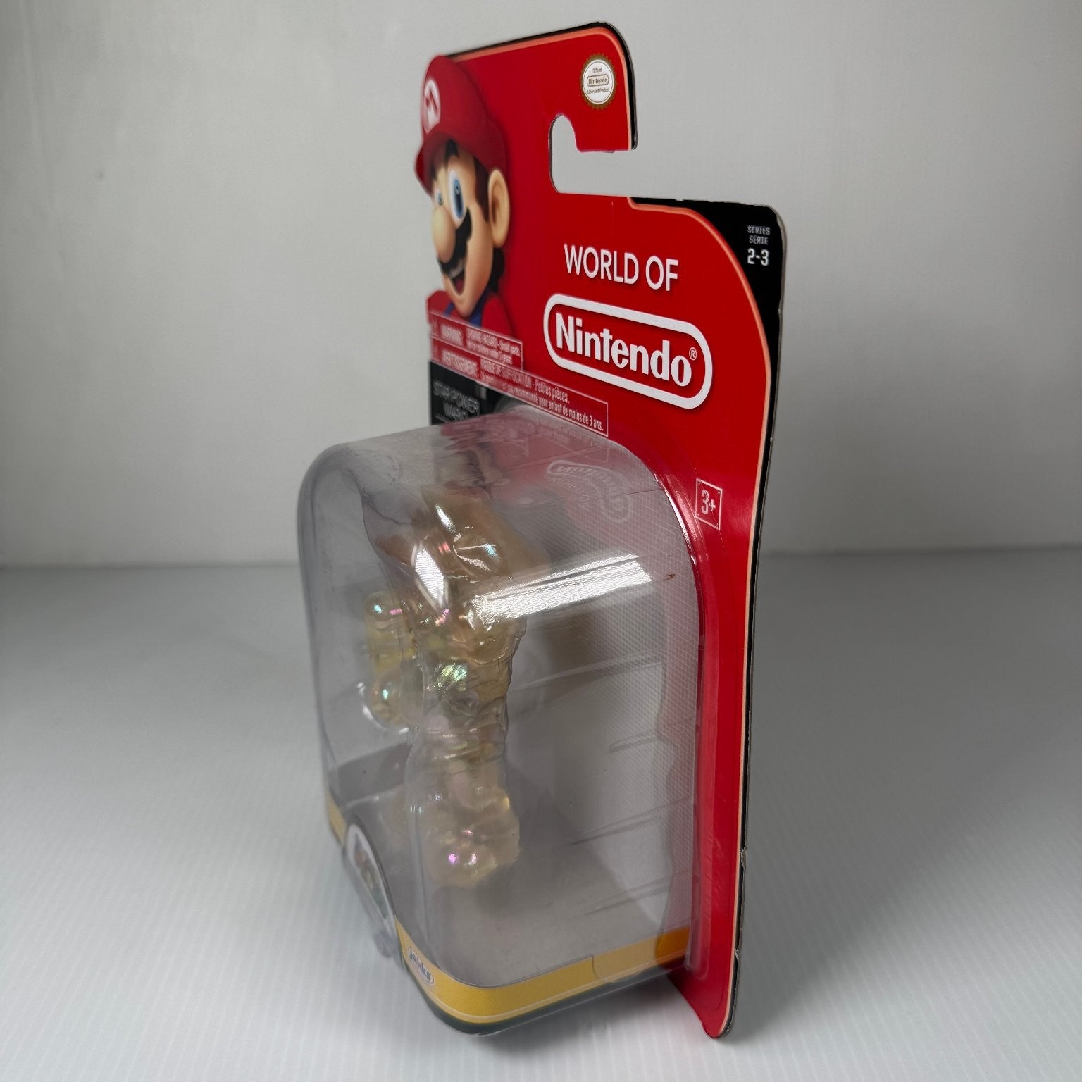 World of Nintendo Transluscent Star Power Mario Super Mario 4" Figure Series 2-3