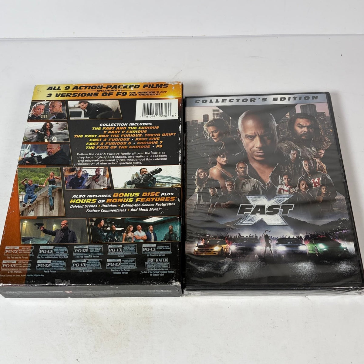 Fast & Furious 10-Movie DVD Collection Lot