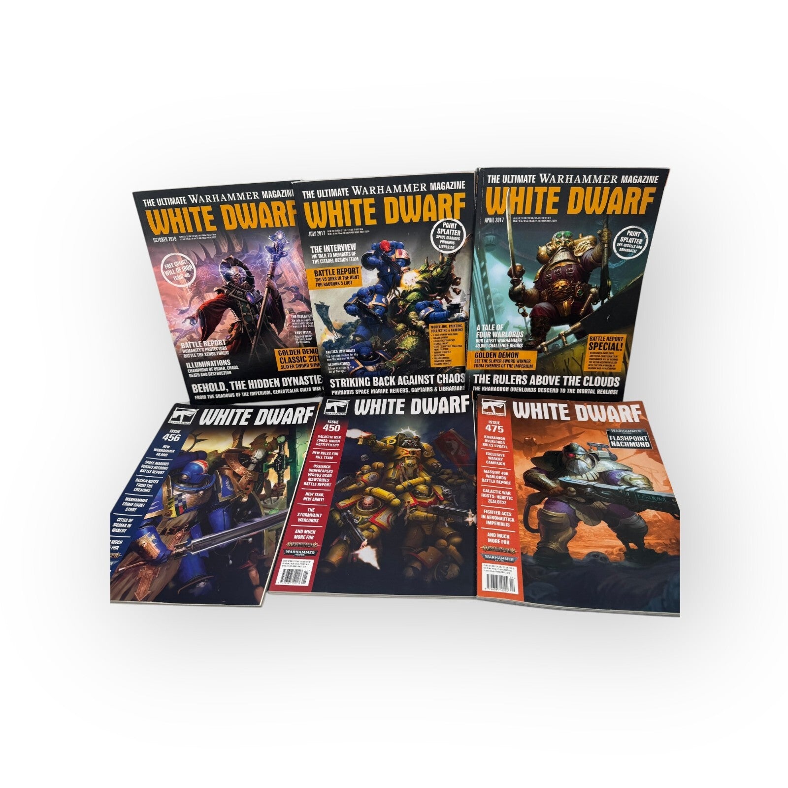 Games Workshop White Dwarf Magazine Mixed Years 7 Issues 2016-2022
