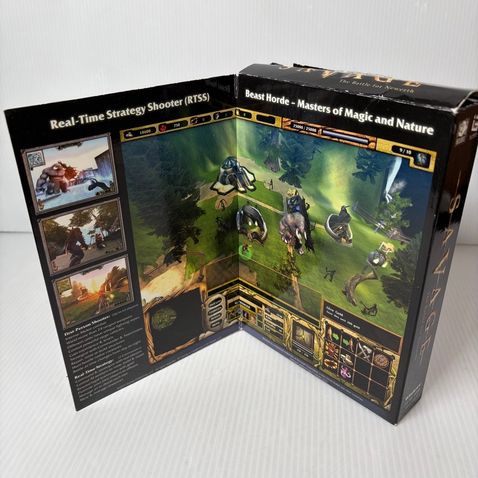 Savage: The Battle for Newerth PC CD-ROM Video Game MMO RTSS Double Gate Fold