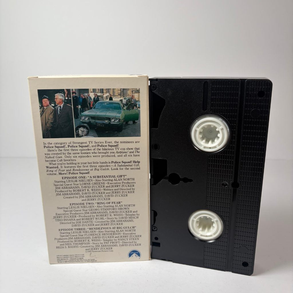Police Squad! Help Wanted VHS Leslie Nielsen Paramount Naked Gun TV Series