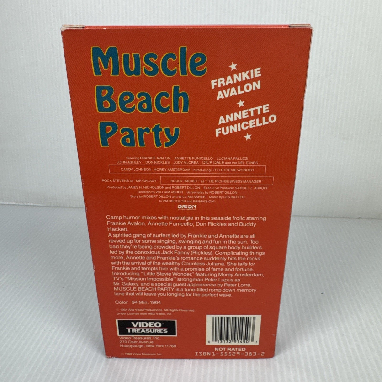 Vintage Muscle Beach Party (VHS) Frankie Avalon Annette Funicello Beach Comedy