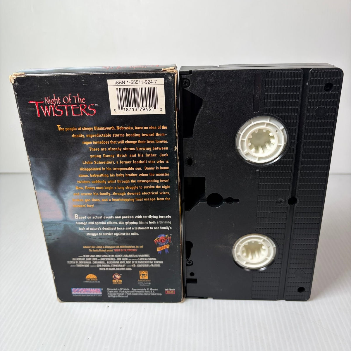 Night of the Twisters VHS 1996 Disaster Family Drama Goodtimes Home Video