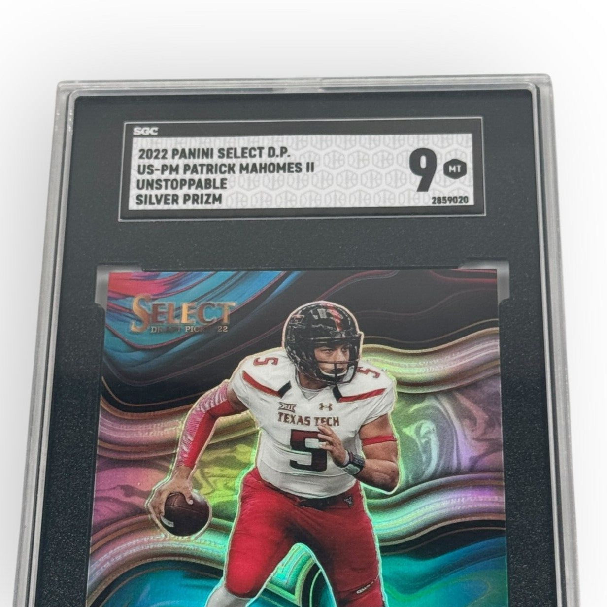 2022 Panini Select Draft Picks - Unstoppable Patrick Mahomes II #US-PM