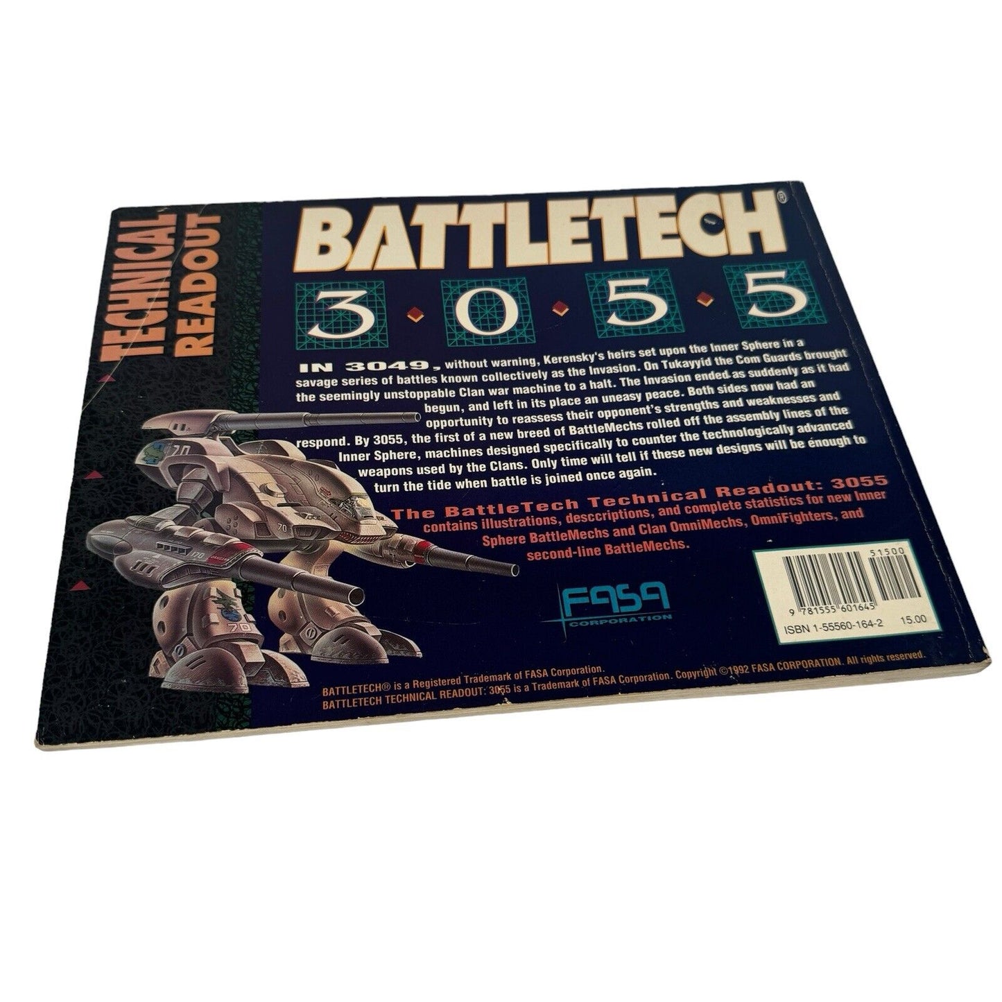 BattleTech Technical Readout 3055 - Future Of Warfare - 8619 - FASA 1996