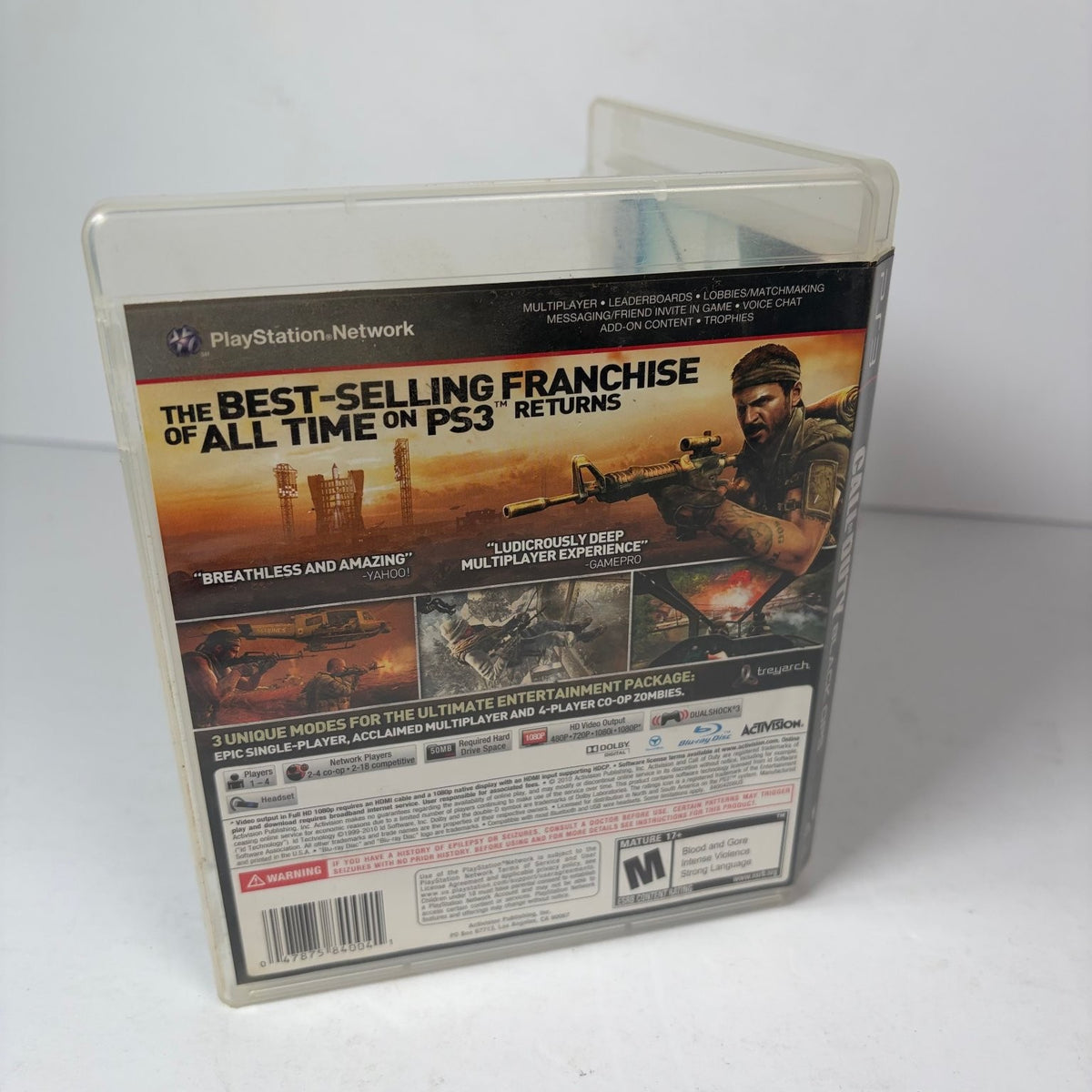 Call of Duty Black Ops (Sony PlayStation 3, PS3) Complete with Manual ESRB M