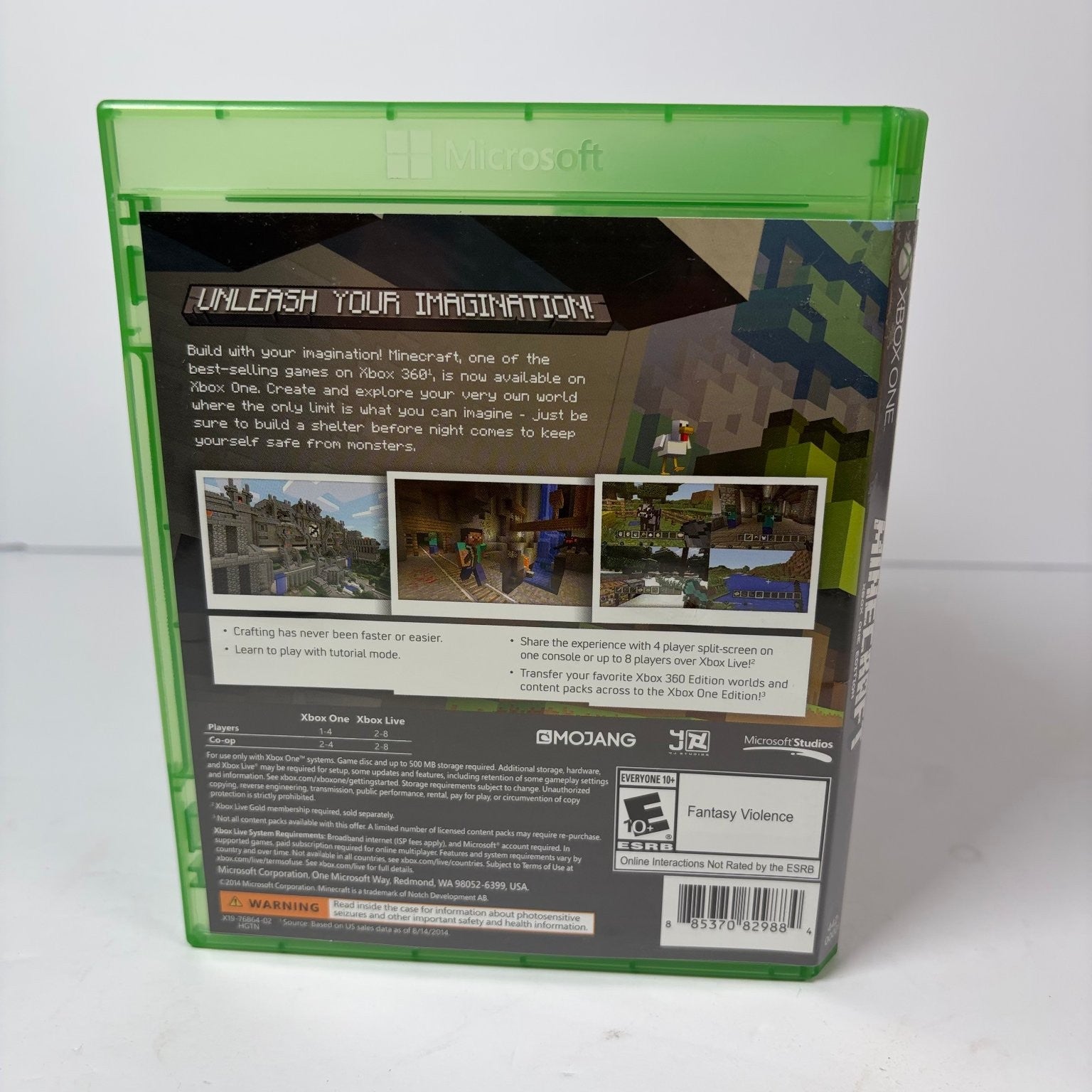 Minecraft Xbox One Edition Xbox One Video Game Sandbox Survival Multiplayer