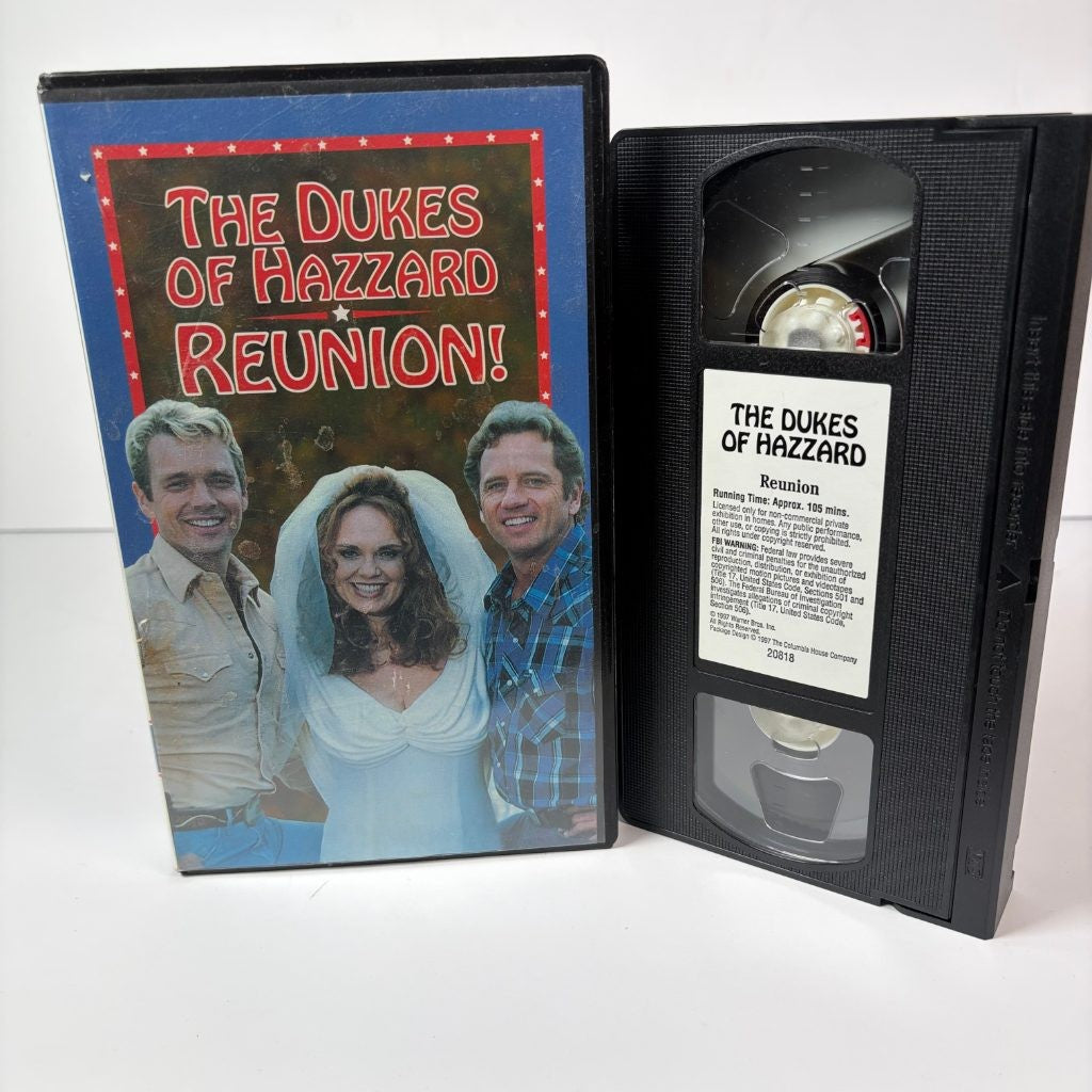 The Dukes of Hazzard Reunion! VHS 1997 Columbia House John Schneider Tom Wopat