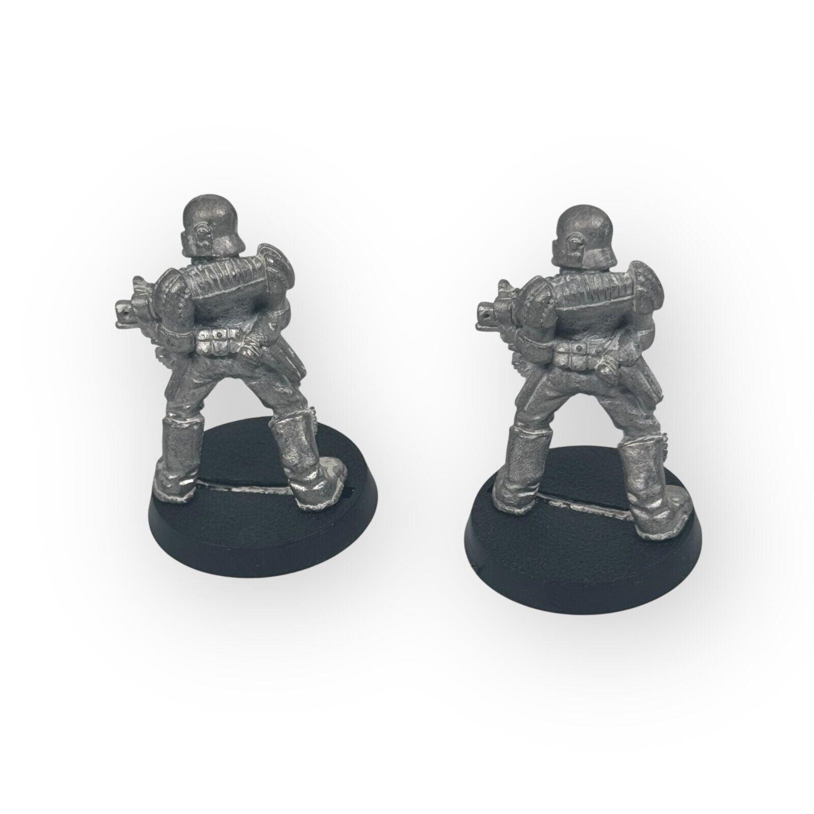 Lot of 2 Rogue Trader Adeptus Arbites w/ Bolters Metal Necromunda Arbite Citadel