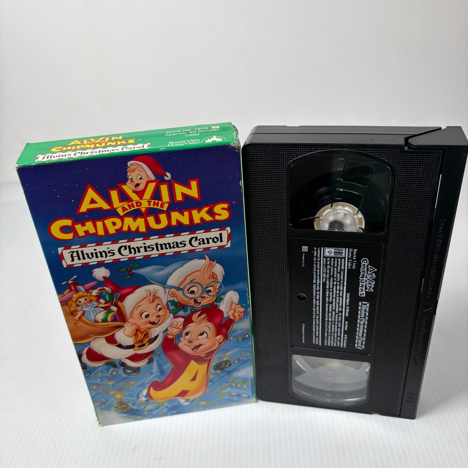 Alvin and the Chipmunks Alvin's Christmas Carol VHS 2003 Family Buena Vista