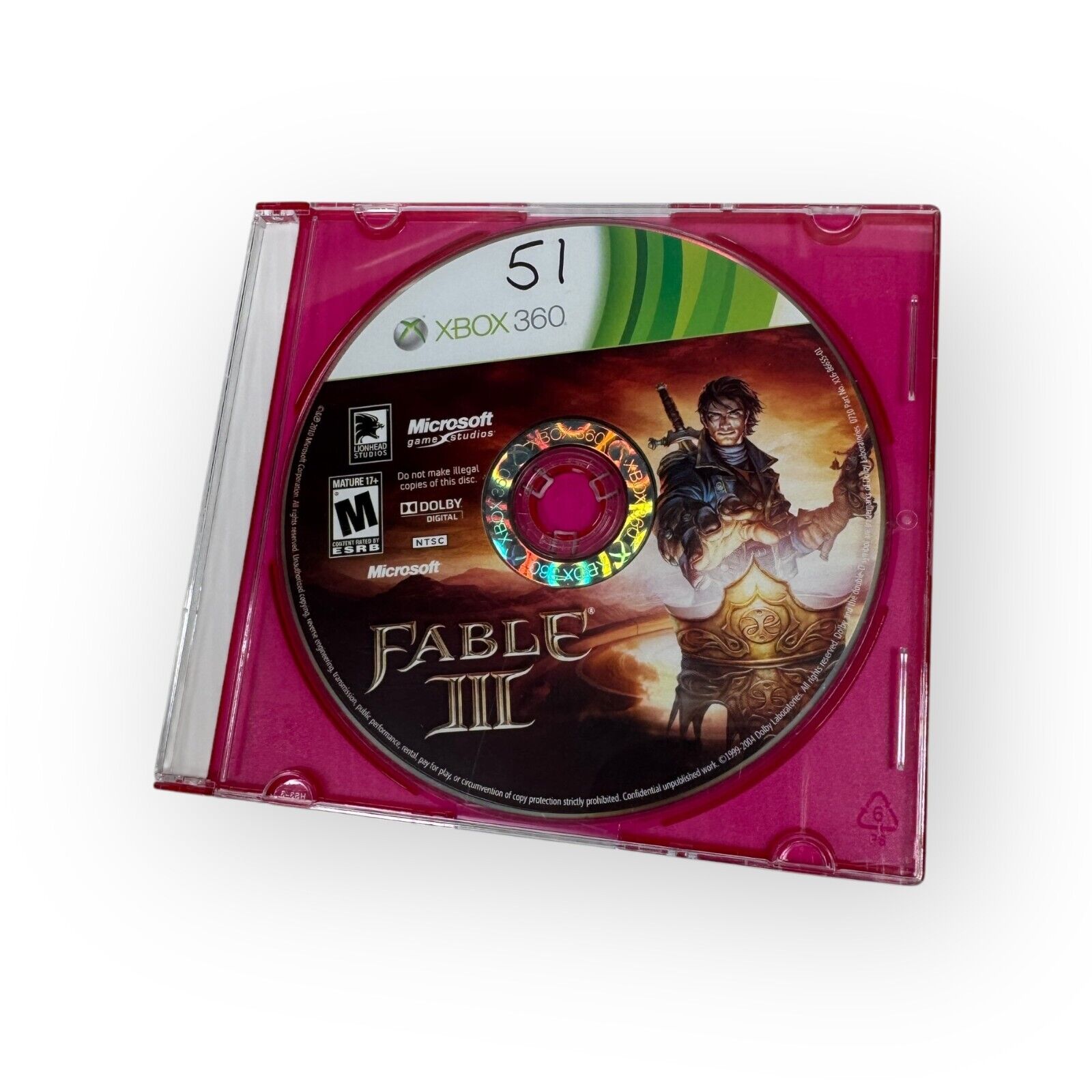 Lot of 2 Fable Games - Fable for Xbox & Fable III for Xbox 360 - Discs Only