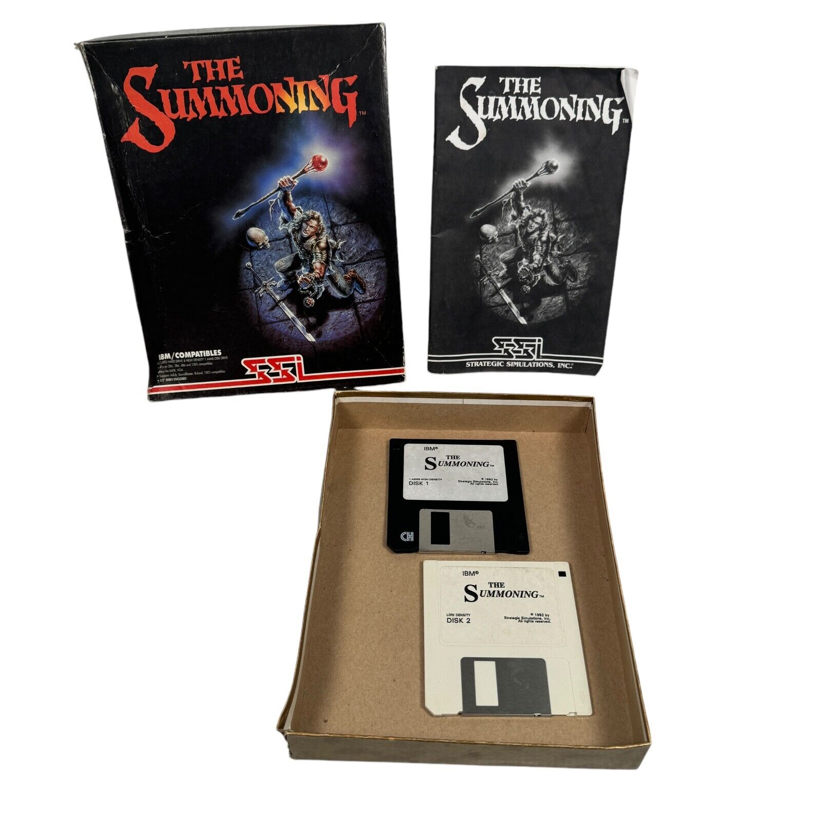 The Summoning SSI Dungeon Crawler RPG Big Box PC Game Complete in Box CIB