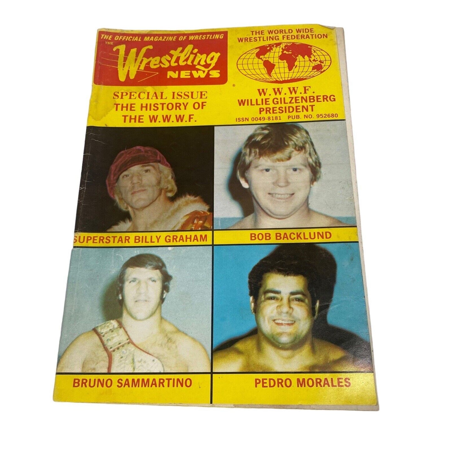 Wrestling News SPECIAL ISSUE THE HISTORY OF THE W.W.W.F. Pre-WWE VTG 1970s