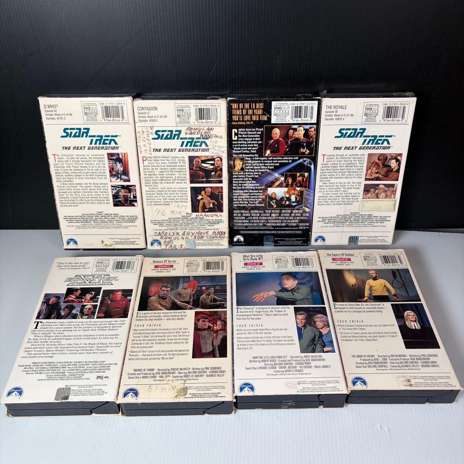 Lot of 19 Star Trek VHS The Next Generation, Movies  & Original Series