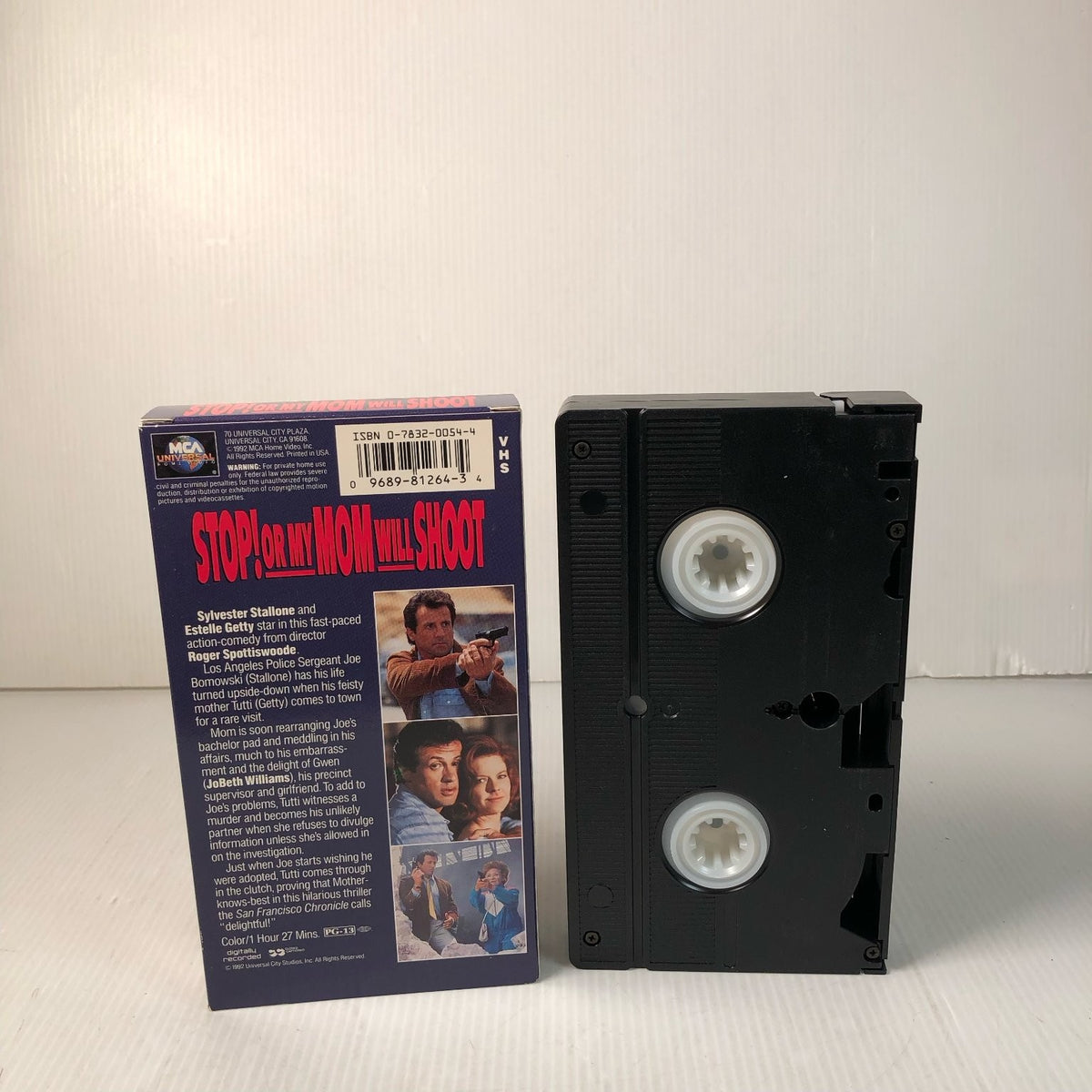 Stop! Or My Mom Will Shoot VHS 1992 Action Comedy Stallone MCA Universal