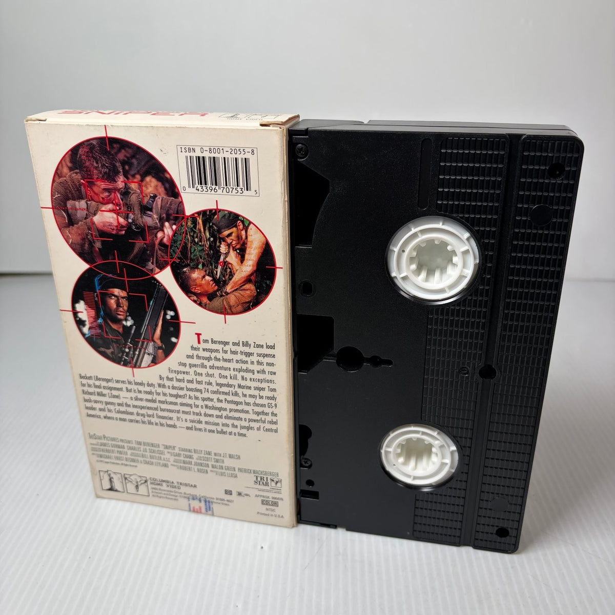 Sniper VHS 1993 Action Thriller Tom Berenger Columbia TriStar Home Video
