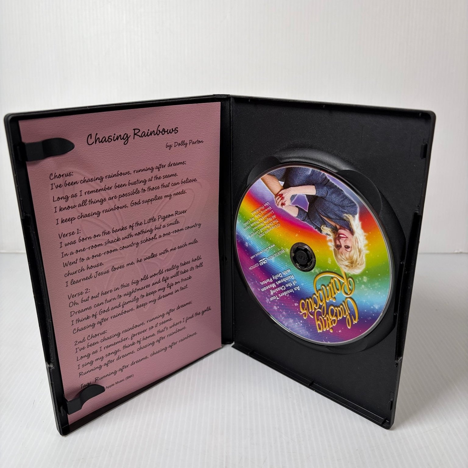 Chasing Rainbows Dolly Parton Museum Tour DVD Widescreen 40 Min Dollywood