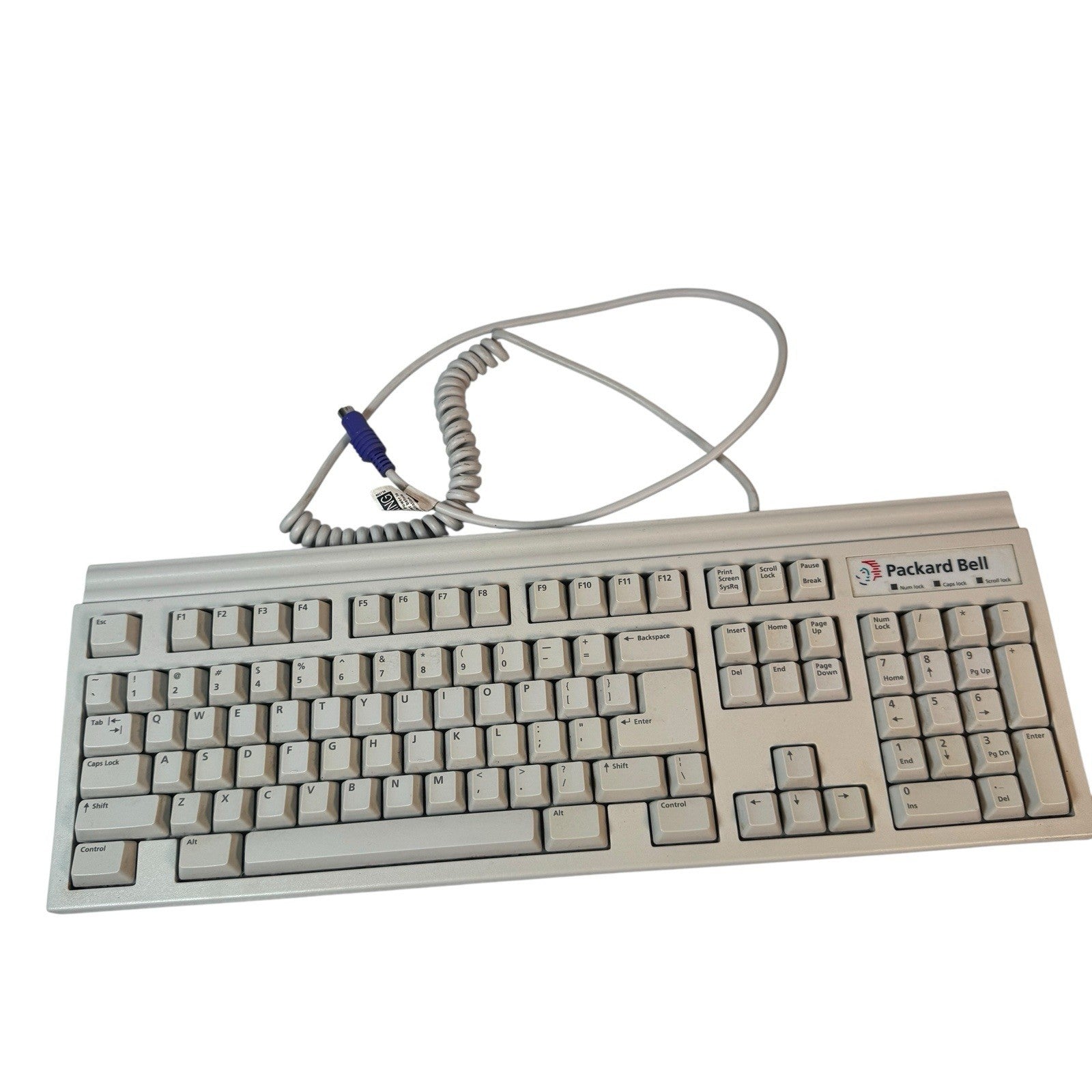 Vintage Packard Bell Model 5130 PS/2 Computer Mechanical Keyboard Clicky Keys