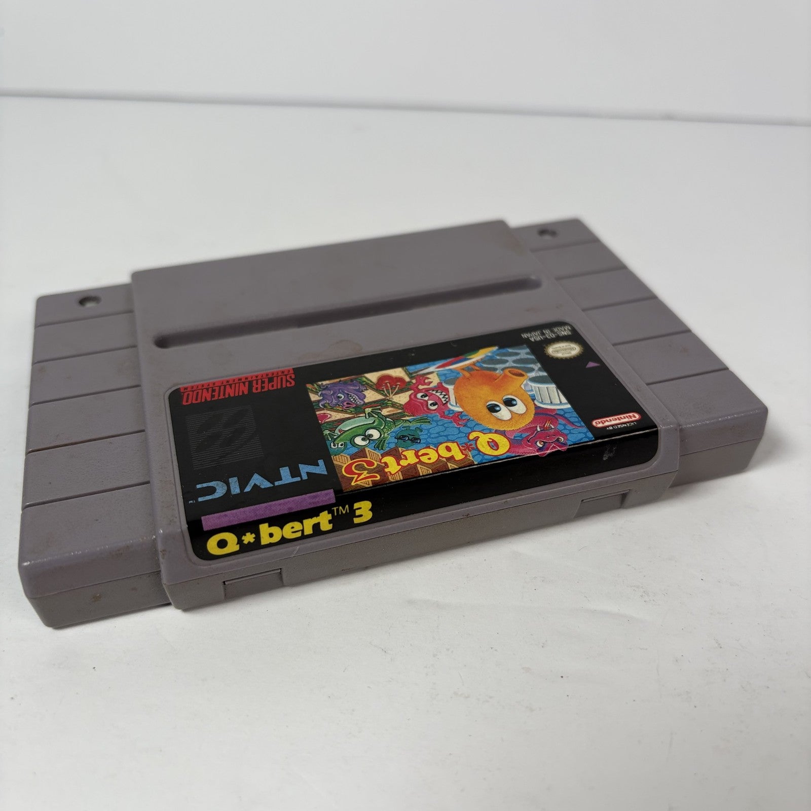 Qbert 3 Super Nintendo SNES Game Cartridge (NTSC-U/C) Authentic Tested Working