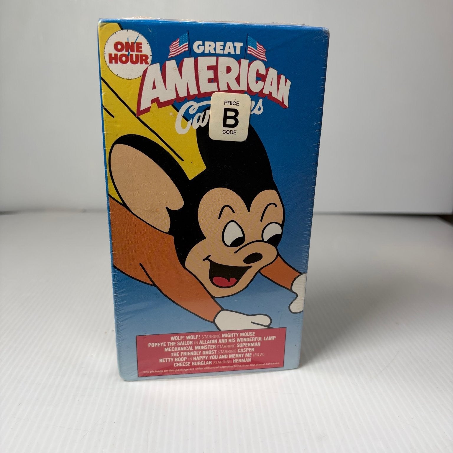 One Hour Great American Cartoons VHS 1998 Animated Classics Compilation Sealed