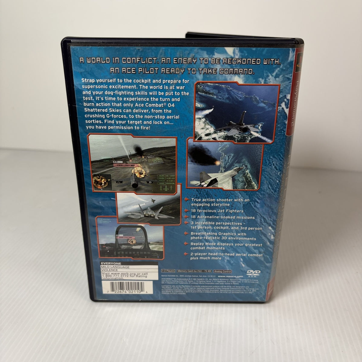 Ace Combat 04 Shattered Skies PlayStation 2 PS2 Greatest Hits NTSC U/C Complete