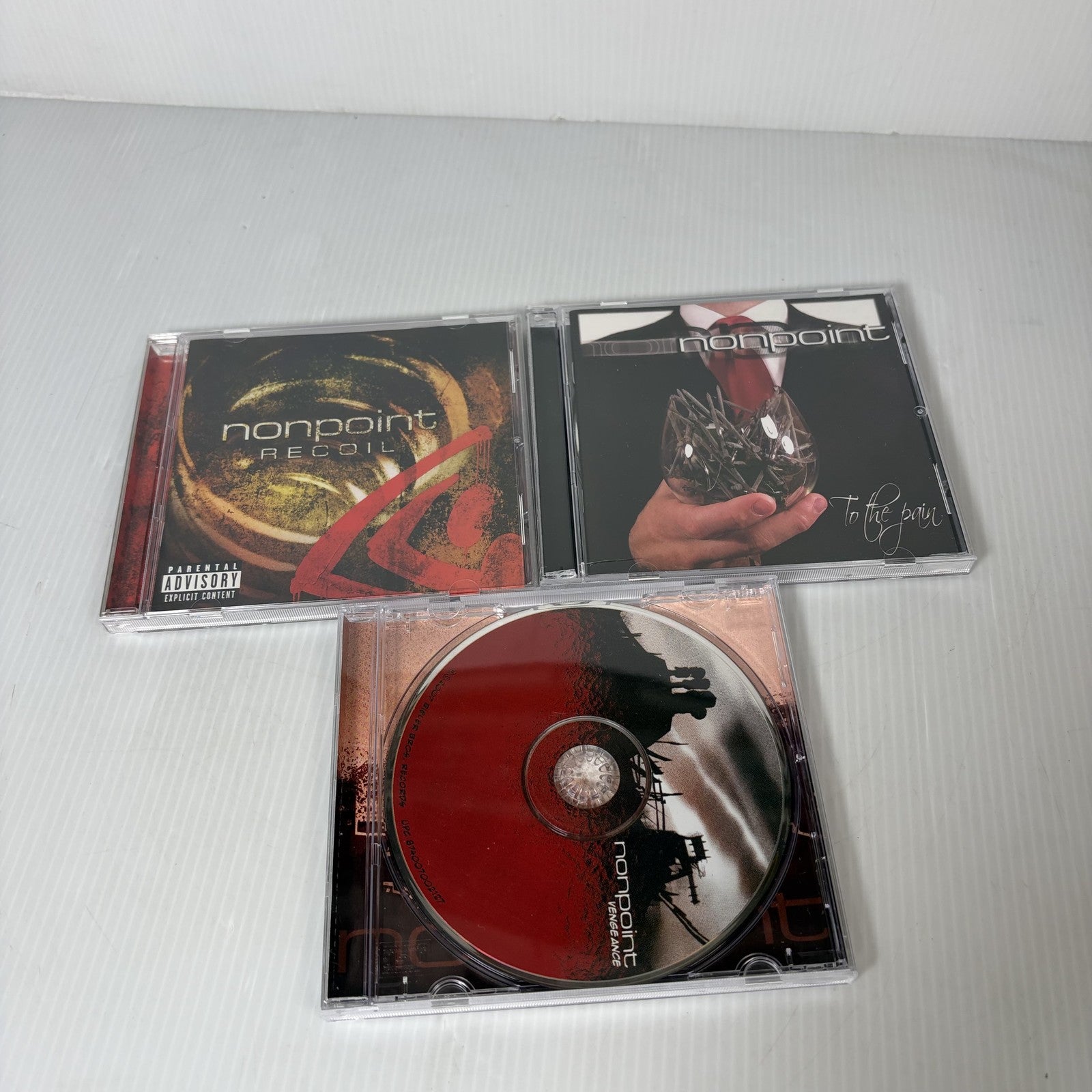 Nonpoint 3 CD Lot - Recoil, To The Pain, Vengeance - Nu Metal Hard Rock Music