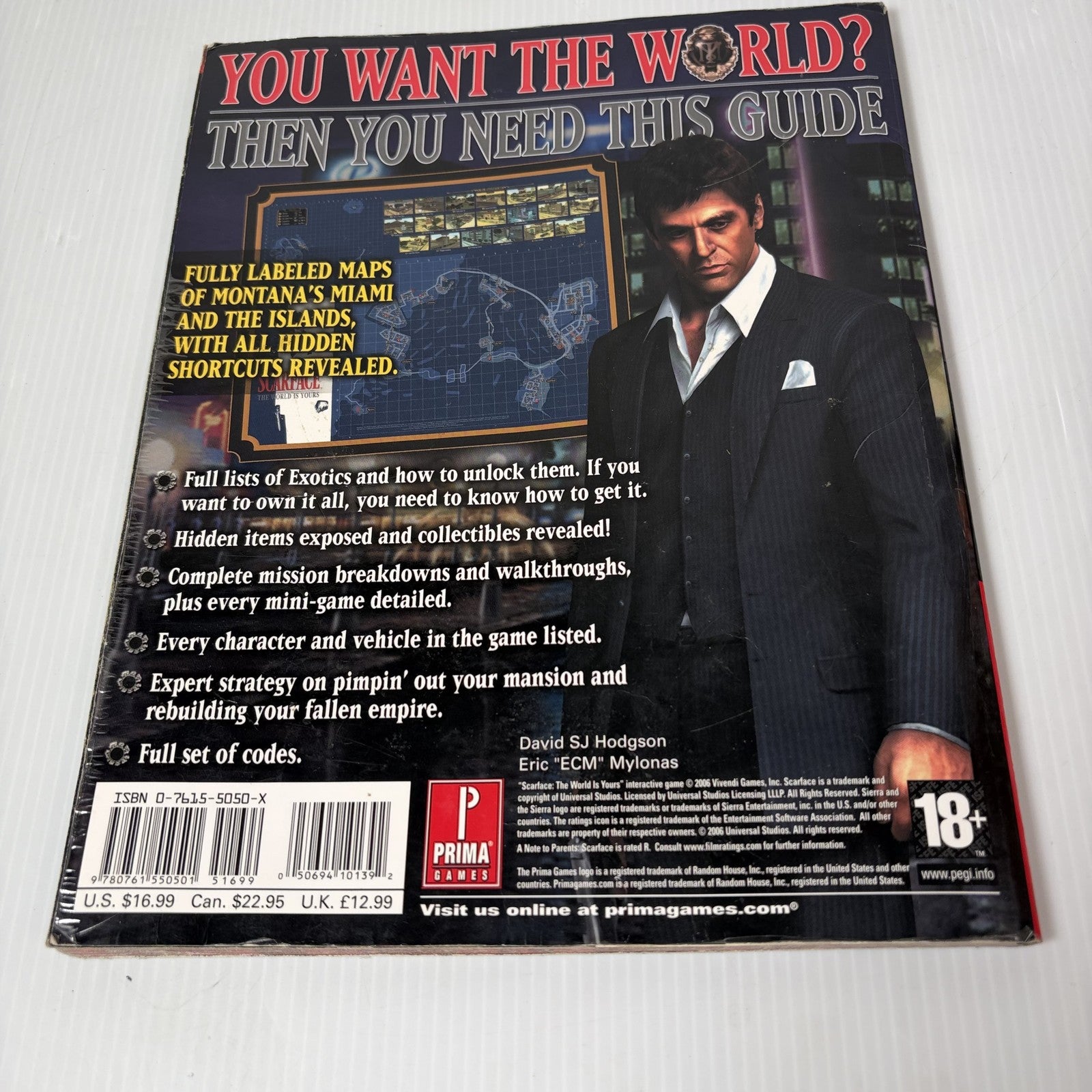 Scarface The World Is Yours Prima Official Game Guide PS2 Xbox 360 PC (No