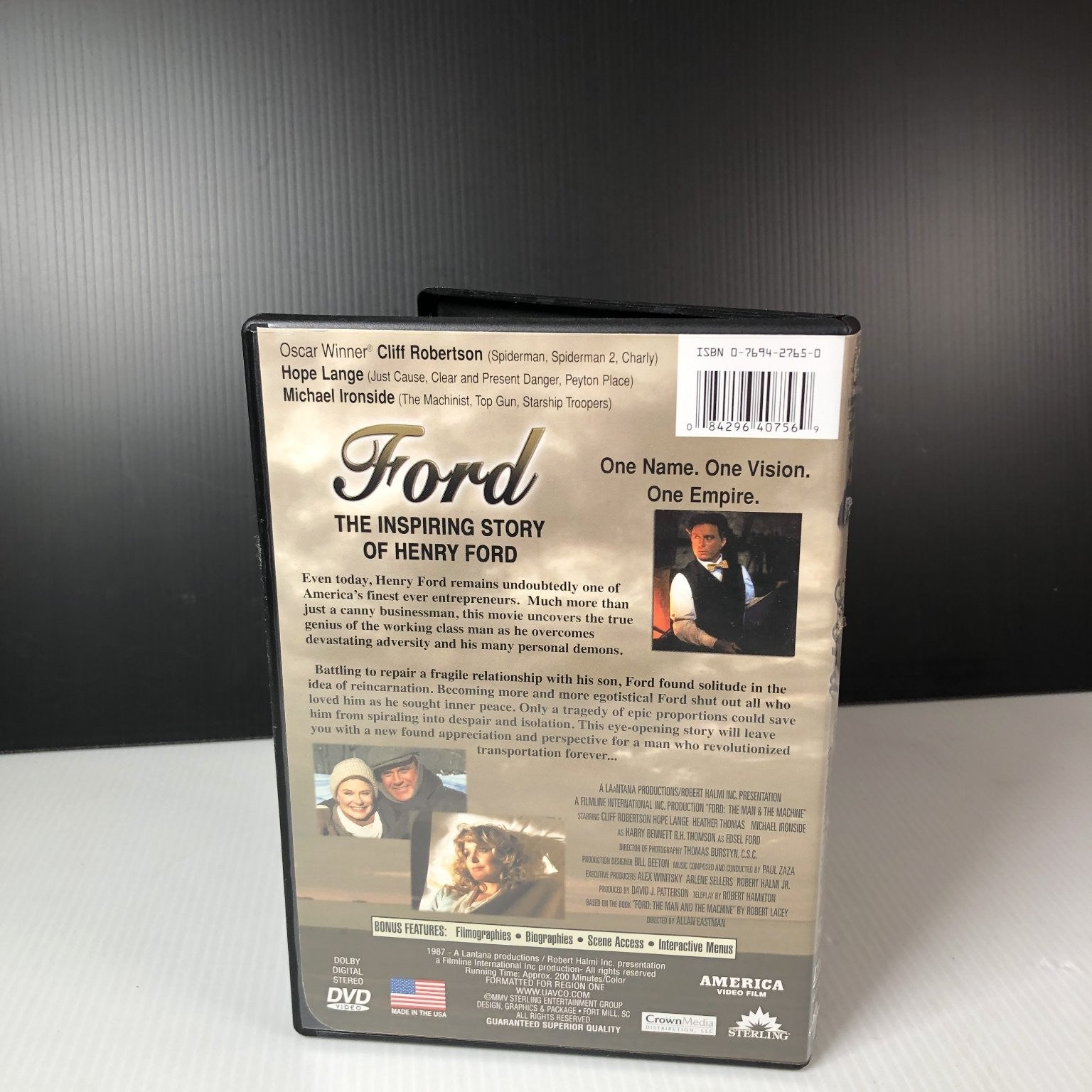 Ford DVD 1987 The Inspiring Story of Henry Ford Cliff Robertson