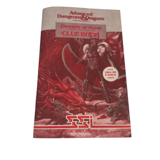 Advanced Dungeons & Dragons Dragons of Flame Clue Book Rare 1990 SSI TSR