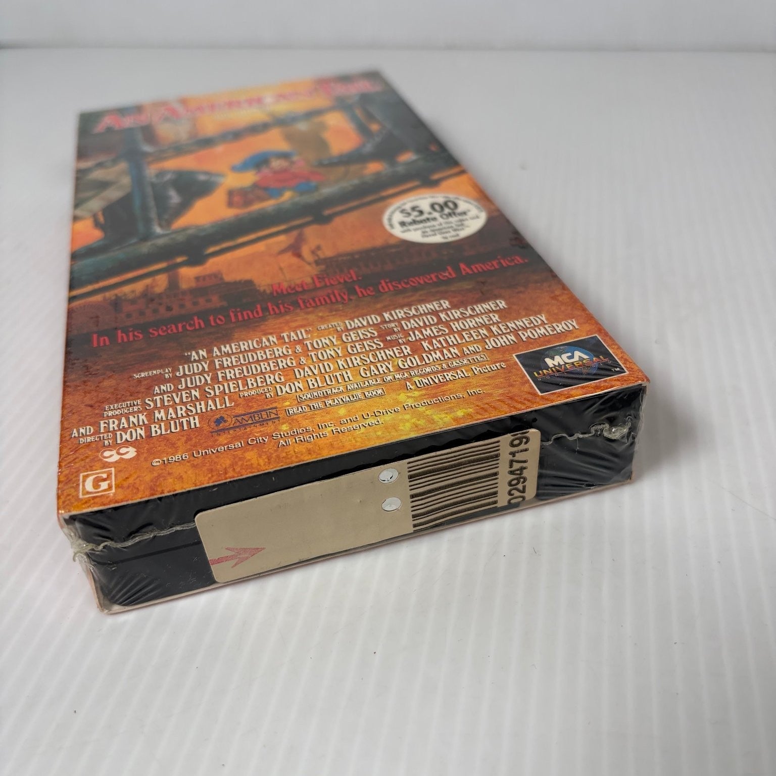 An American Tail VHS 1990 Animated Family Film MCA Universal Sealed