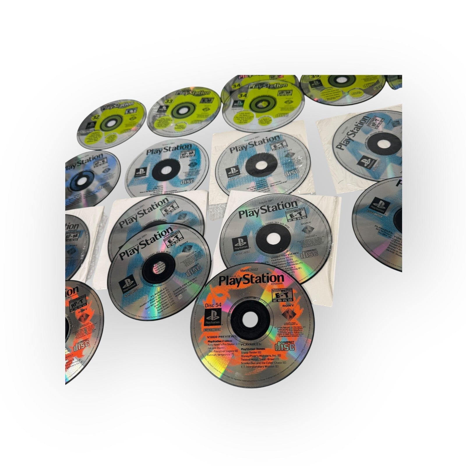 26 Playstation Magazine Demo Discs 24-25 27-37 39-41 43-48 52 54 Scratched As Is