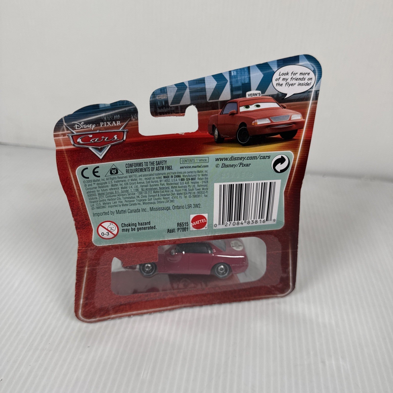 Disney Pixar Cars #119 | VERN Taxi | Lenticular Eyes Diecast Speedway