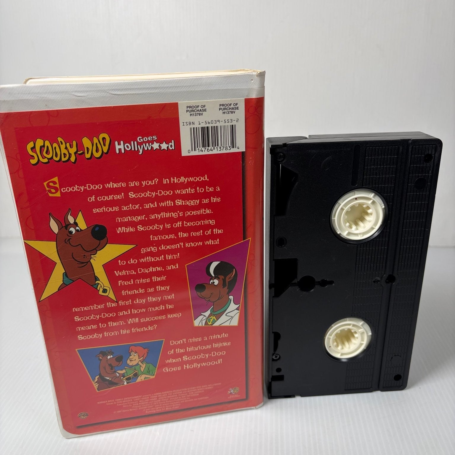 Scooby-Doo Goes Hollywood VHS 1997 Cartoon Mystery Warner Bros Clamshell