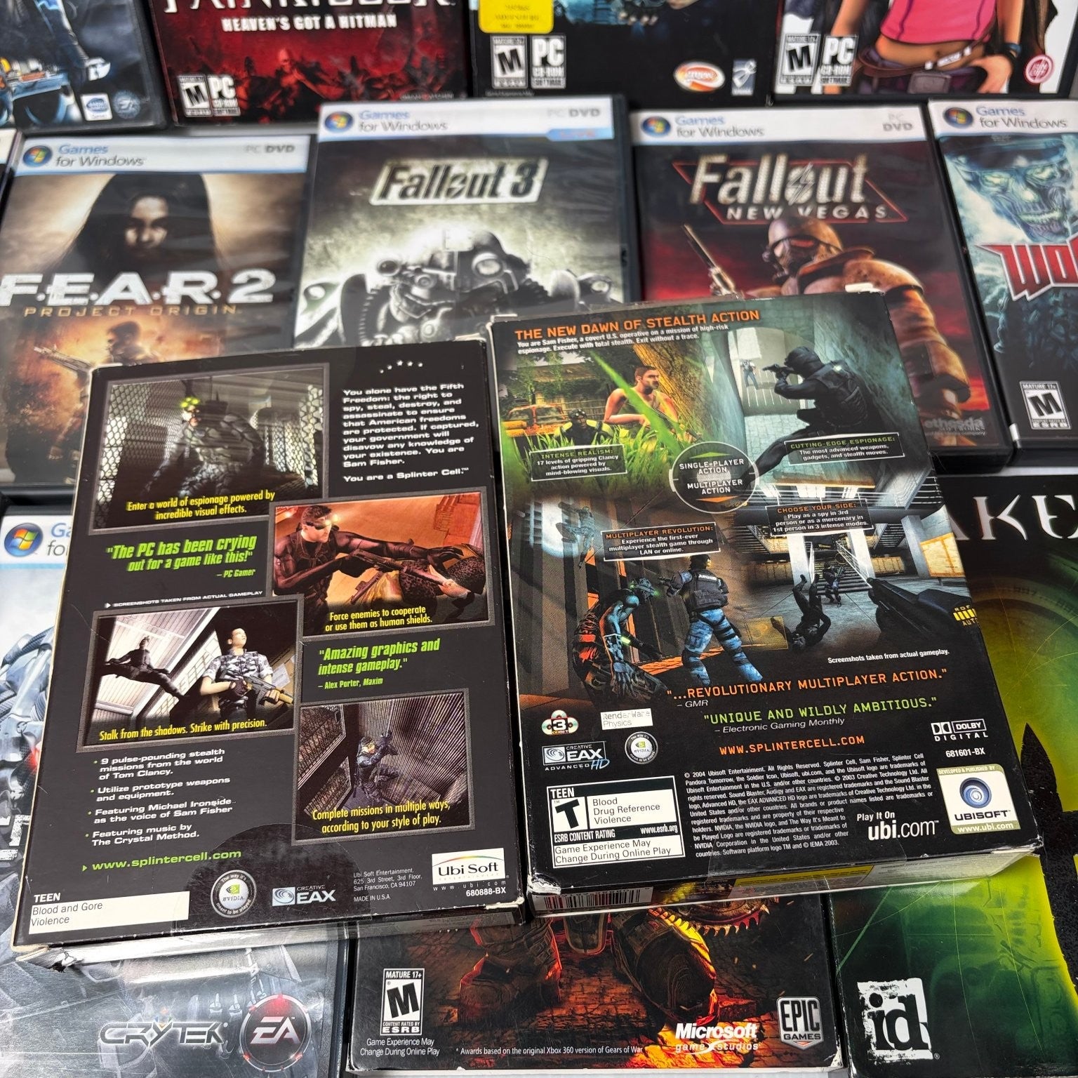 Lot of 19 Classic FPS PC Games Fallout 3 Painkiller Gears of War Quake 4 & More